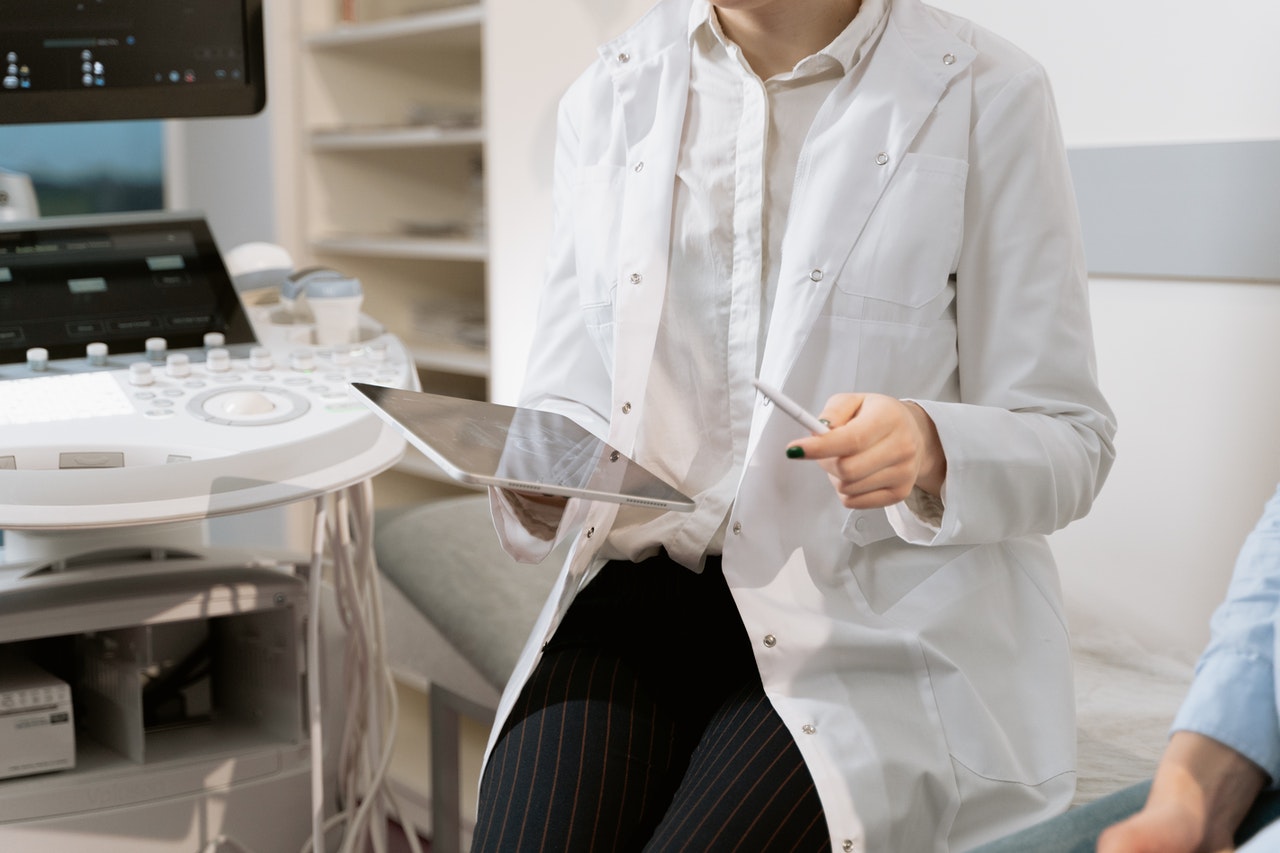 Medical professional providing care